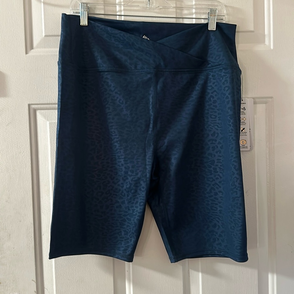 RBX BLUE LEOPARD ATHLETIC SHORTS: NEW WITH TAGS: SIZE XXL